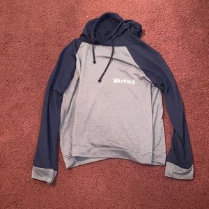 Blessed Graphic Blue & Gray Women’s hoodie